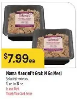 Bashas' Mama Mancini's Grab N Go Meal offer