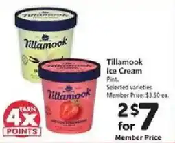 Safeway Tillamook Ice Cream offer