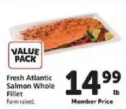 Safeway Fresh Atlantic Salmon Whole Fillet offer