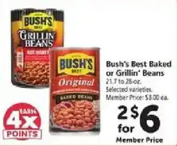 Safeway Bush's Best Baked or Grillin' Beans offer