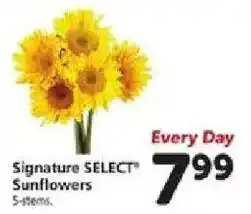 Safeway Signature Select Sunflowers offer