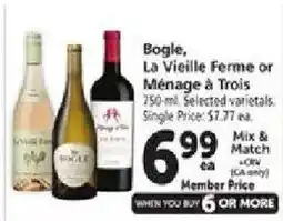 Safeway Bogle, La Vieille Ferme or Ménage à Trois offer
