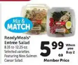 Safeway ReadyMeals Entrée Salad offer