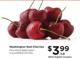 King Soopers Washington Red Cherries offer