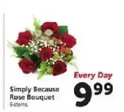 Safeway Simply Because Rose Bouquet offer