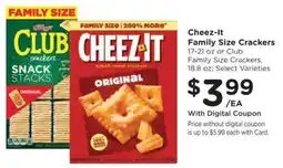 King Soopers Cheez-It Family Size Crackers offer