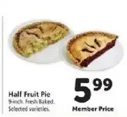 Safeway Half Fruit Pie offer