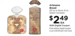 King Soopers Artesano Bread offer