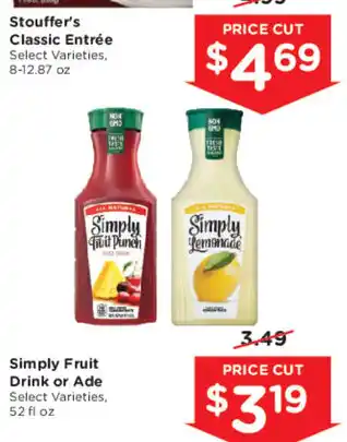 Mariano's Simply Fruit Drink or Ade offer
