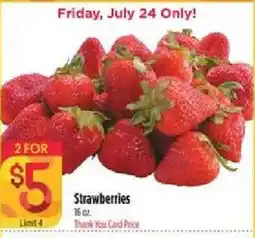 Bashas' Strawberries offer