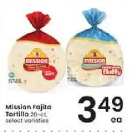 Albertsons Mission Fajita Tortilla offer
