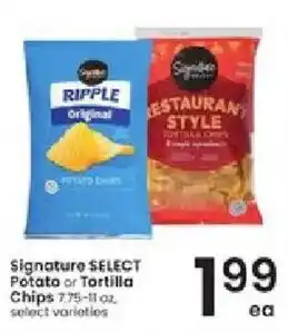 Albertsons Signature Select Potato or Tortilla Chips offer