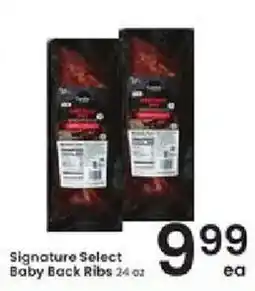 Albertsons Signature Select Baby Back Ribs offer