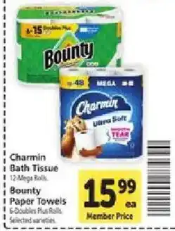 Safeway Charmin bath tissue offer