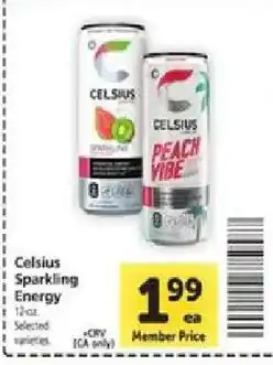Safeway Celsius Sparkling Energy offer