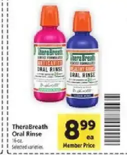 Safeway TheraBreath Oral Rinse offer