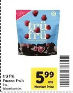 Safeway tru fru frozen fruit offer