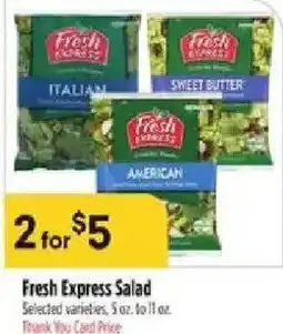 Bashas' Fresh Express Salad offer