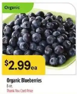 Bashas' Organic Blueberries offer