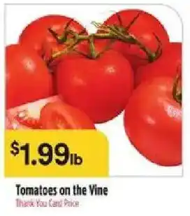 Bashas' Tomatoes on the Vine offer