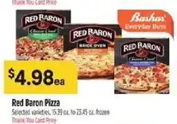 Bashas' Red Baron Pizza offer
