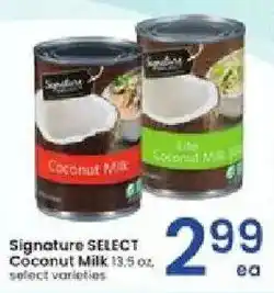Albertsons Signature Select Coconut Milk offer