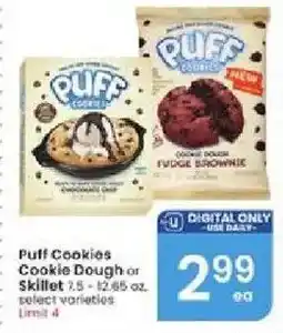 Albertsons Puff Cookies Cookie Dough or Skillet offer