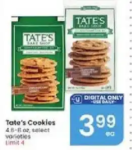 Albertsons Tate's Cookies offer