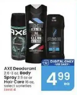 Albertsons Axe Deodorant offer