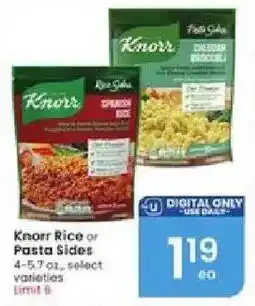 Albertsons Knorr Rice or Pasta Sides offer