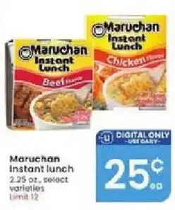 Albertsons Maruchan instant lunch offer