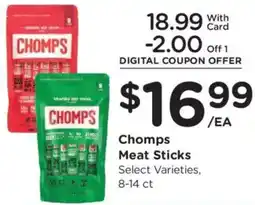 King Soopers Chomps Meat Sticks offer