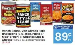 Albertsons Ranch Beans, Van Camps Pork and Beans offer
