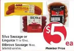Safeway Silva Sausage or Linguiça offer