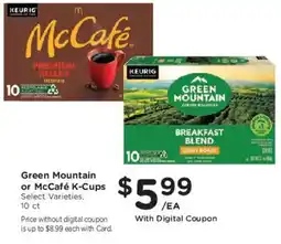 Mariano's Green Mountain or McCafé K-Cups offer