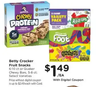 Mariano's Betty Crocker Fruit Snacks offer