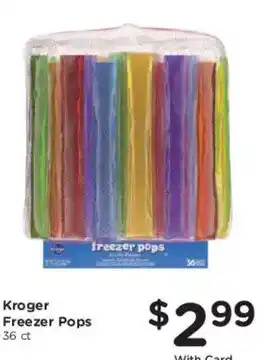 Mariano's Kroger Freezer Pops offer