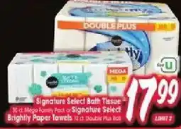 Jewel-Osco Signature Select Bath Tissue offer