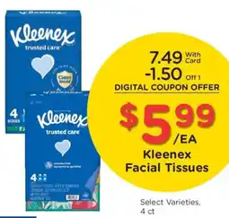 King Soopers Kleenex Facial Tissues offer