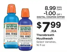 King Soopers TheraBreath Mouthwash offer