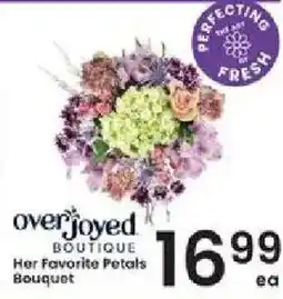 Albertsons Overjoyed Boutique Her Favorite Petals Bouquet offer