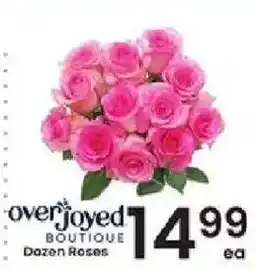 Albertsons Overjoyed Boutique Dozen Roses offer