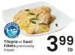 Albertsons Tilapia or Swai Fillets offer