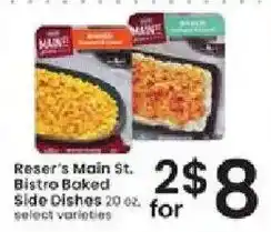 Albertsons Reser's Main St. Bistro Baked Side Dishes offer
