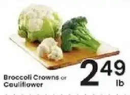 Albertsons Broccoli Crowns or Cauliflower offer