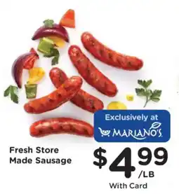 Mariano's Mariano's fresh store made sausage offer