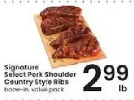 Albertsons Signature Select Pork Shoulder Country Style Ribs offer
