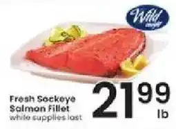 Albertsons Wild Sockeye Salmon Fillet offer