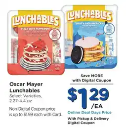 King Soopers Oscar Mayer Lunchables offer