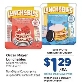 King Soopers Oscar Mayer Lunchables offer